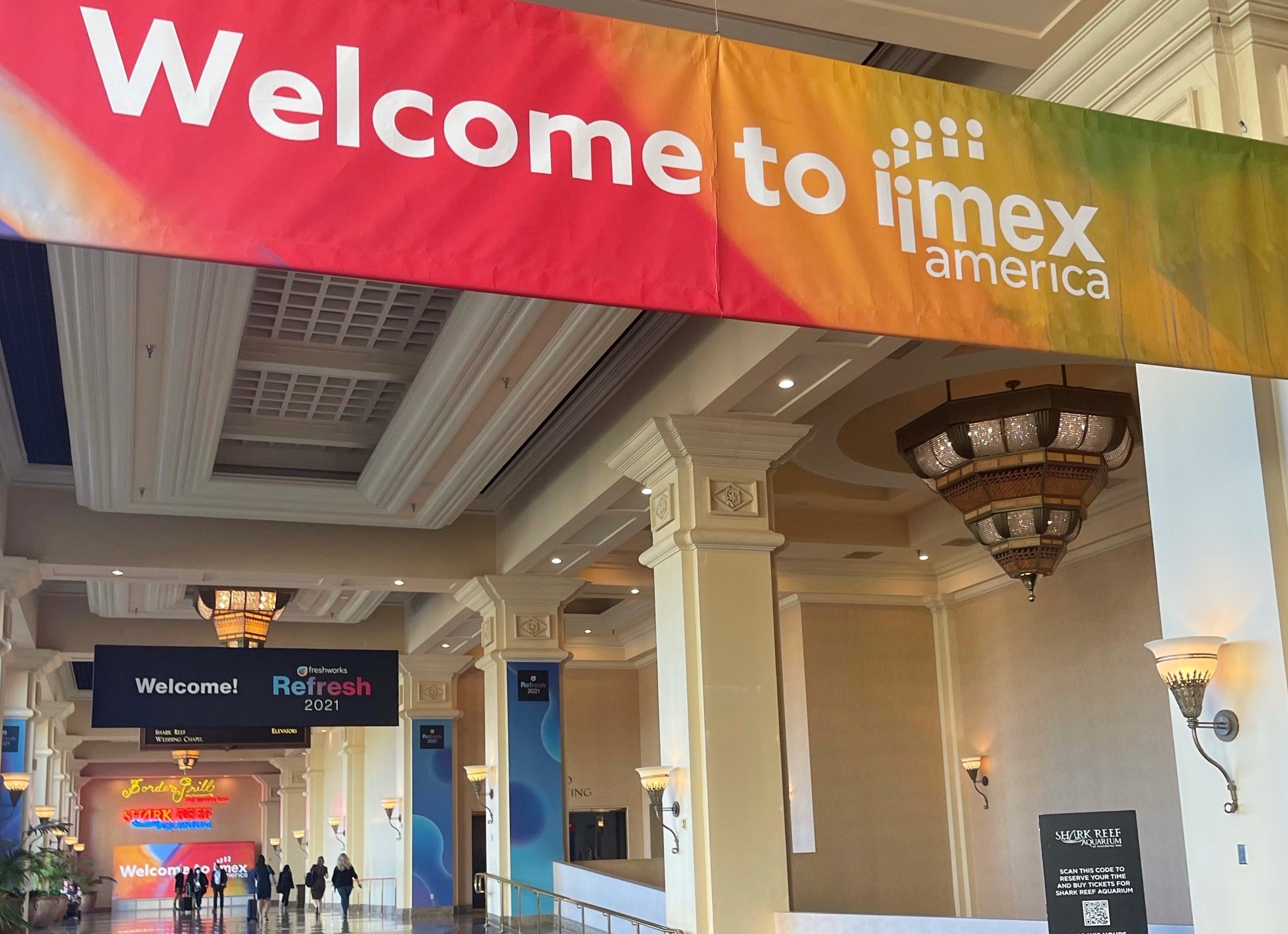 IMEX America 2021 welcome banner | Global agency, BCD Meetings & Events