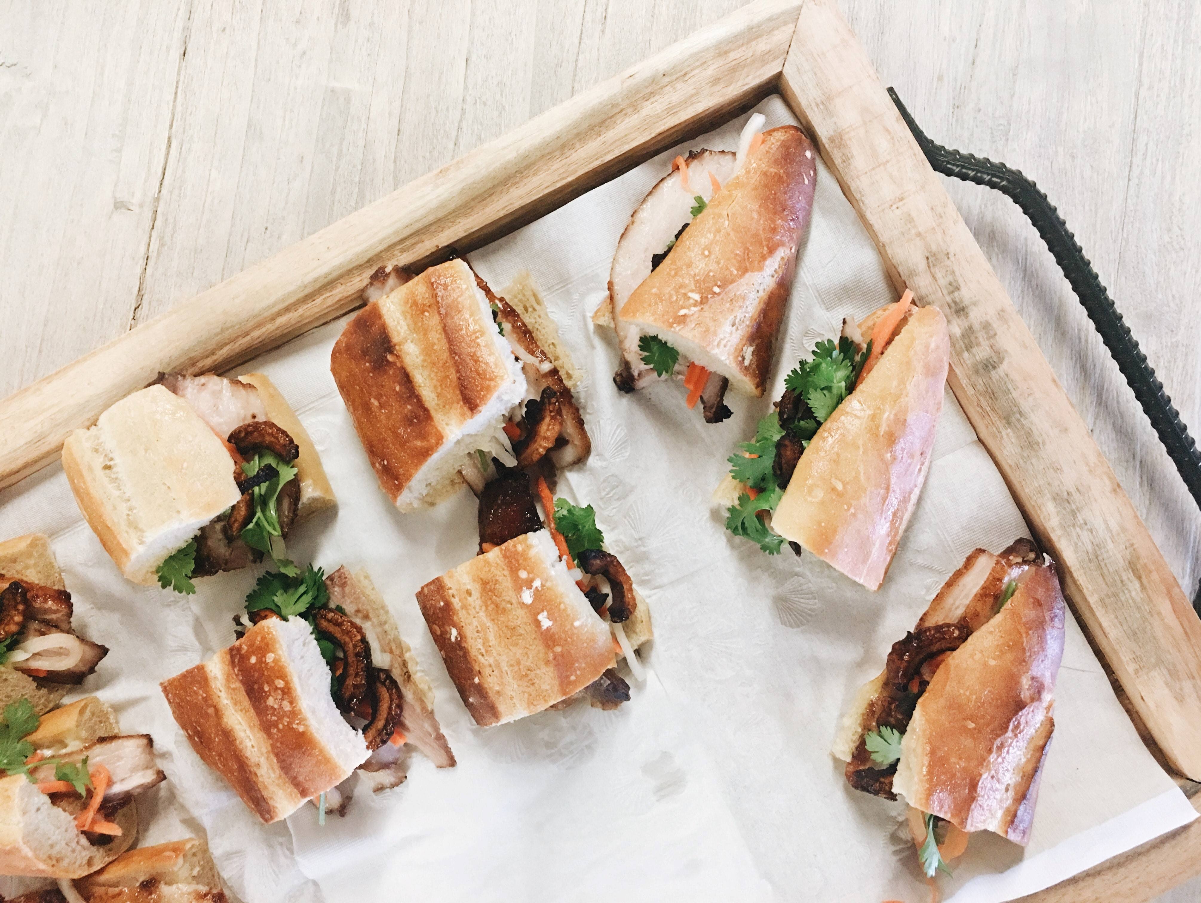 Catered sandwich tray for in-office speaker program | Global agency, BCD Meetings & Events
