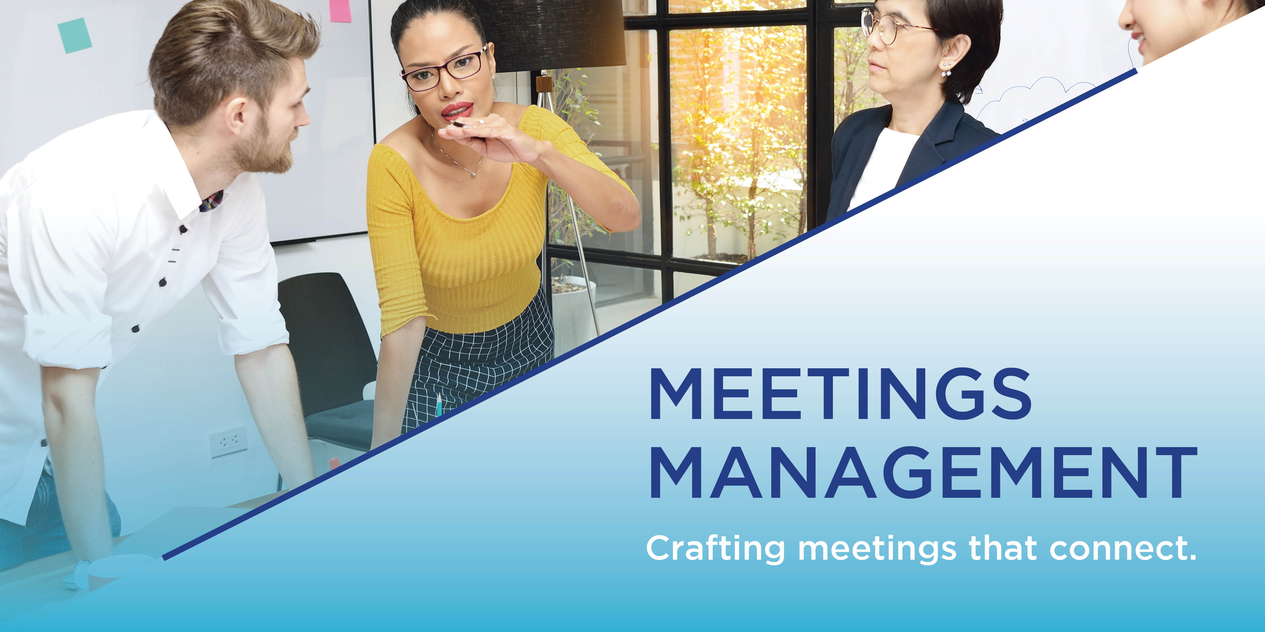 Group of meeting planners working in conference room | Global agency, BCD Meetings & Events