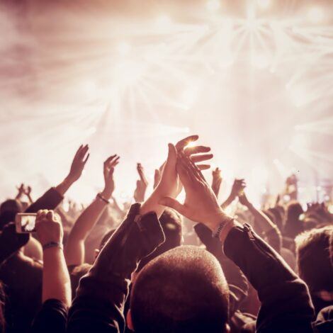 People engaging and enjoying an event