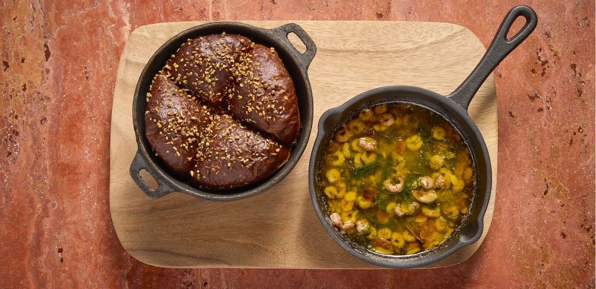 Bread and buttery shrimps